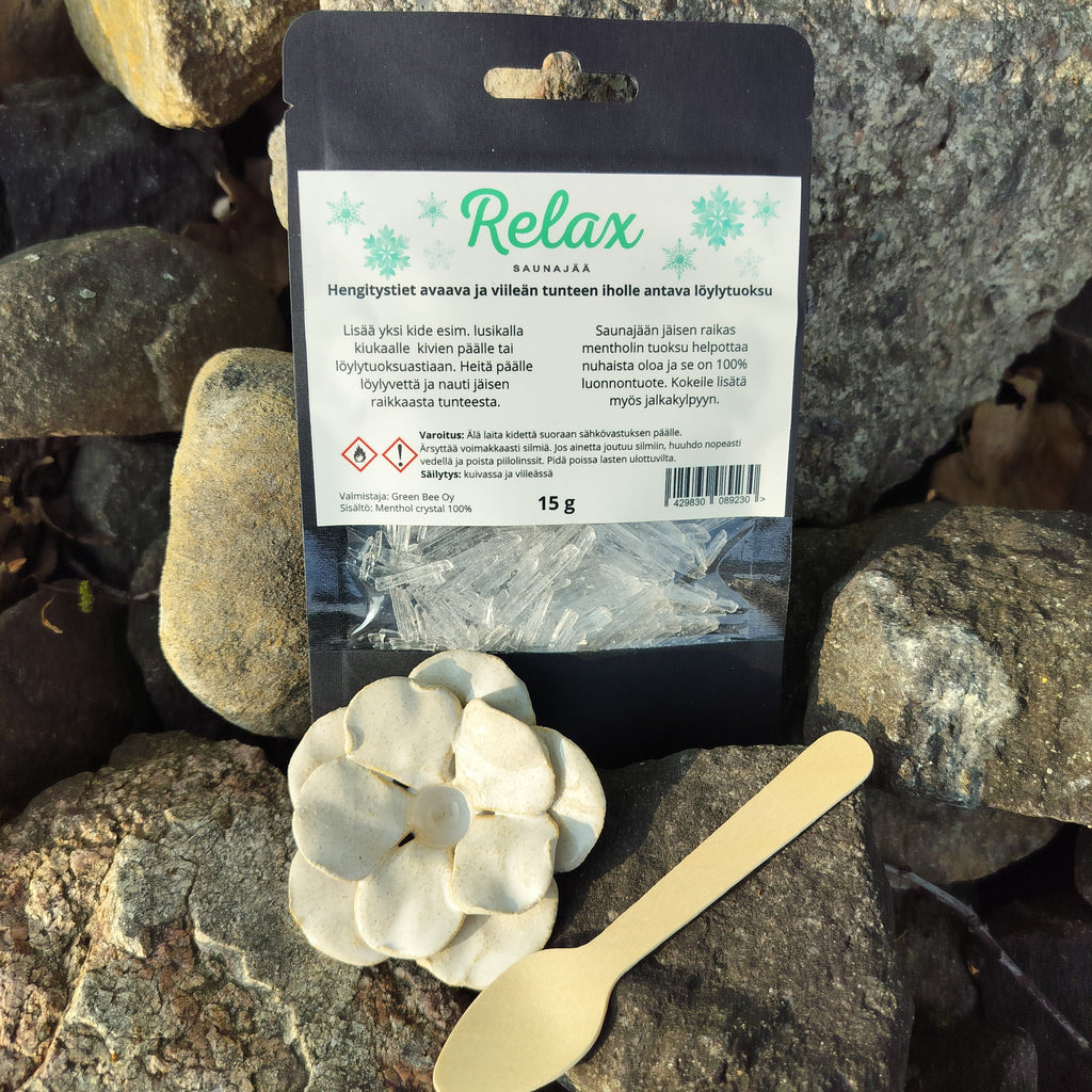Lahjapakkaus Relax Saunajää ja kiuaskukka